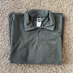 Mens North Face Fleece Zip Pullover- size XL